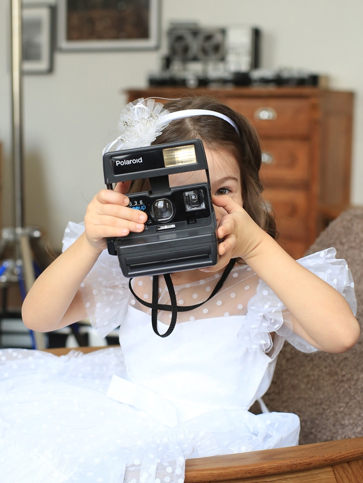 Платье для девочки нарядное БУШОН, цвет белый 