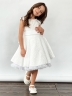 Платье для девочки праздничное БУШОН ST36, цвет белый 