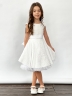 Платье для девочки праздничное БУШОН ST36, цвет белый 