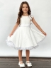 Платье для девочки праздничное БУШОН ST36, цвет белый 
