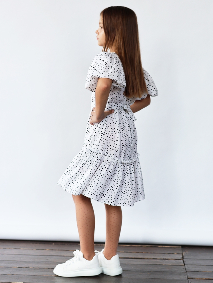 Платье для девочки нарядное БУШОН ST62, цвет белый