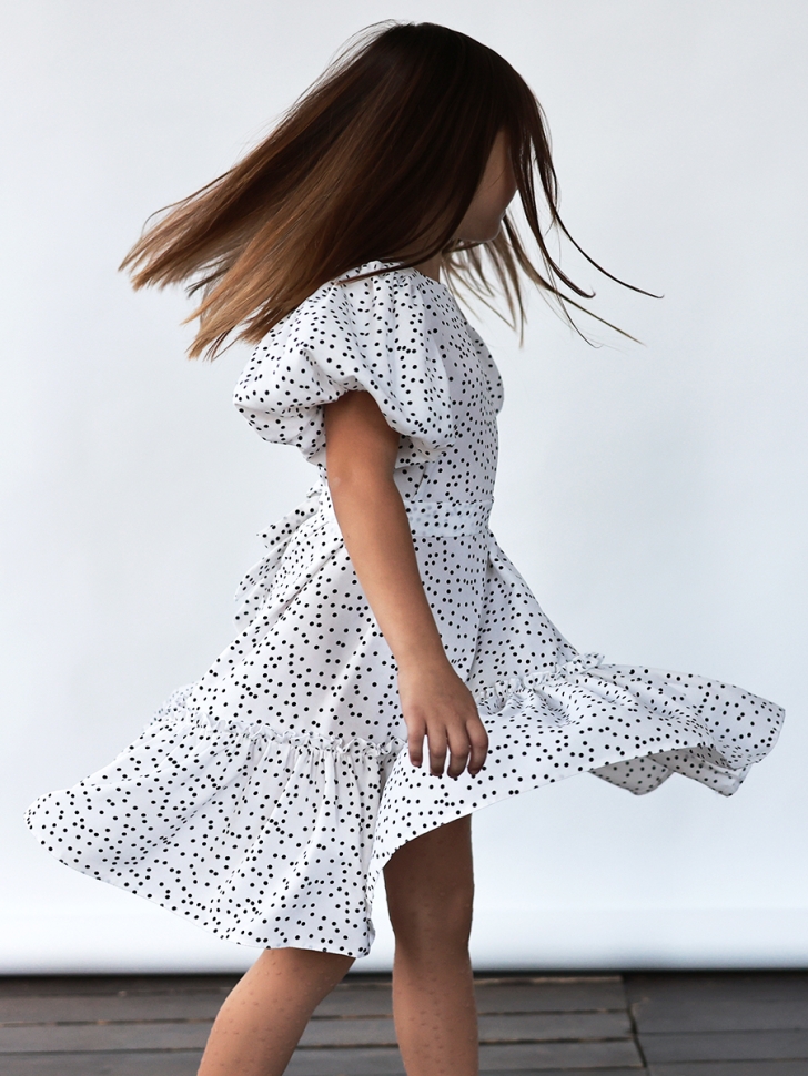 Платье для девочки нарядное БУШОН ST62, цвет белый