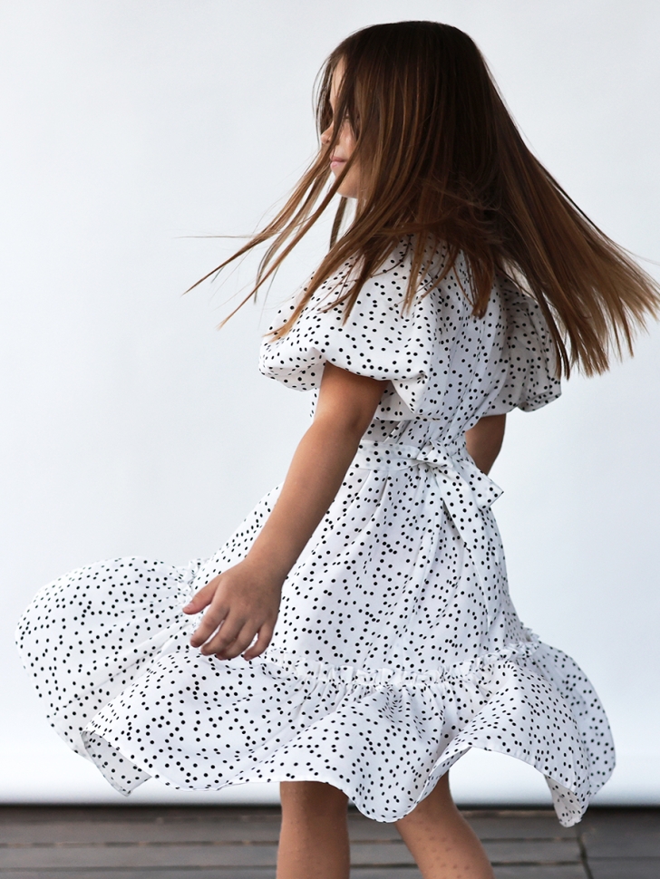 Платье для девочки нарядное БУШОН ST62, цвет белый