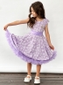 Платье для девочки праздничное БУШОН ST36, цвет сиреневый 