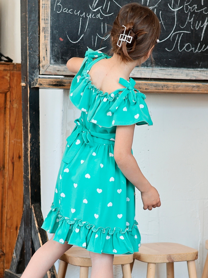 Платье для девочки вискоза БУШОН ST65, цвет мятный