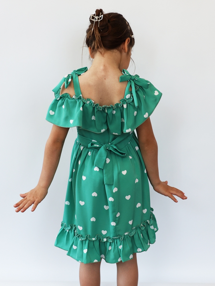 Платье для девочки вискоза БУШОН ST65, цвет мятный