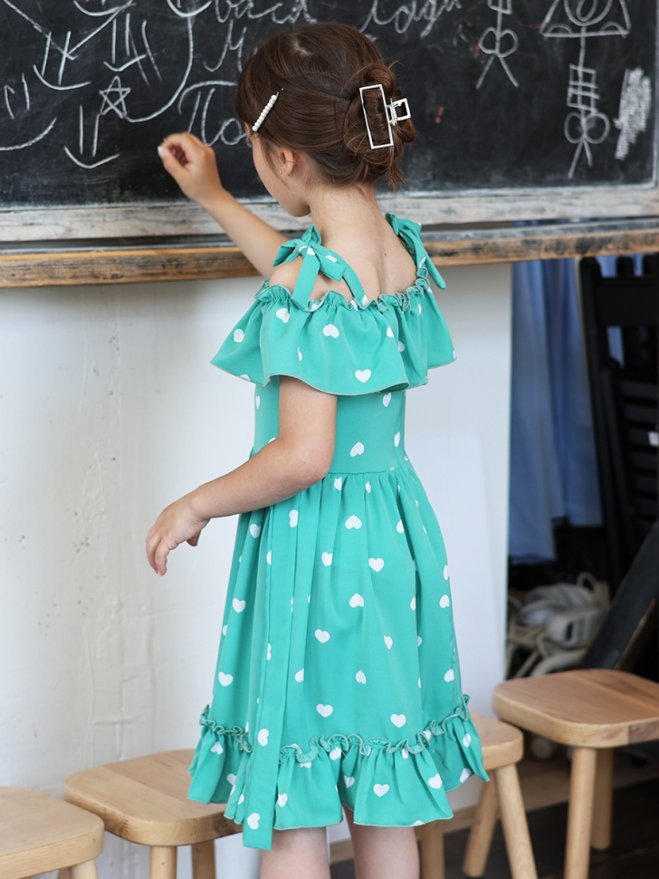 Платье для девочки вискоза БУШОН ST65, цвет мятный