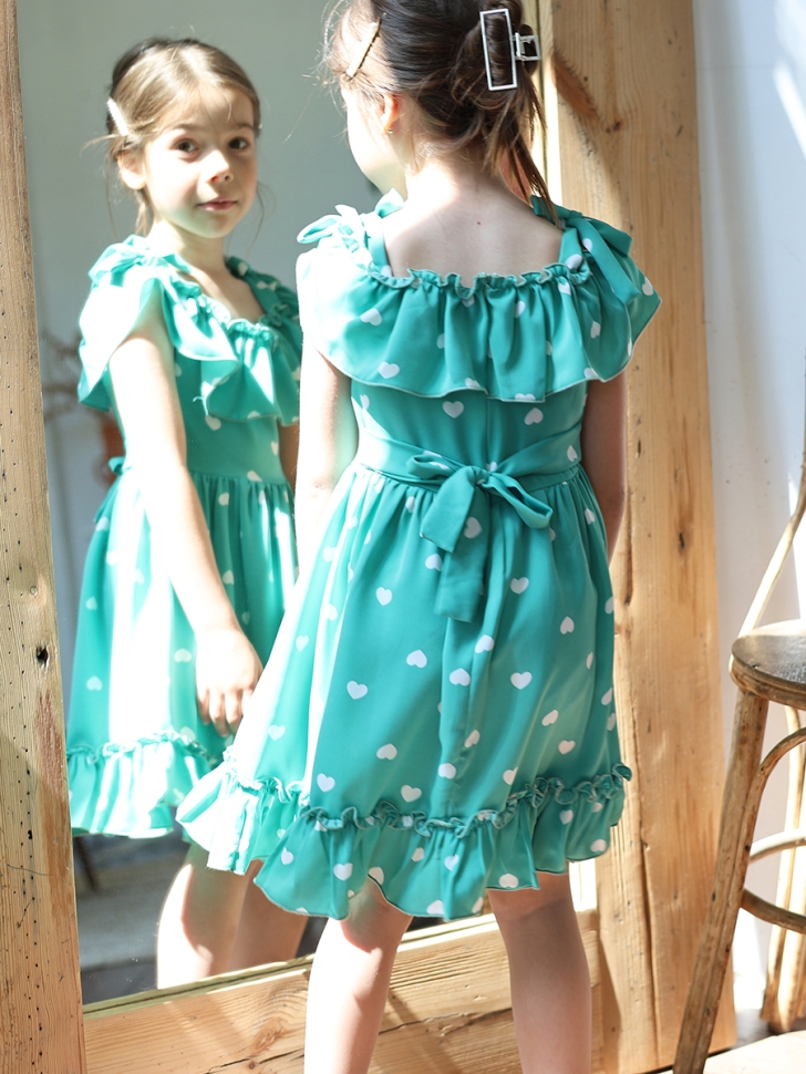 Платье для девочки вискоза БУШОН ST65, цвет мятный