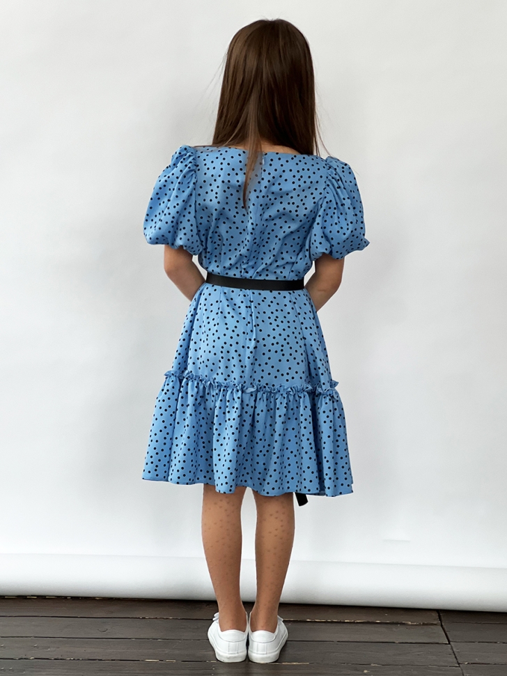 Платье для девочки нарядное БУШОН ST62, цвет голубой 