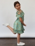 Платье для девочки вискоза БУШОН ST65, цвет шалфей 