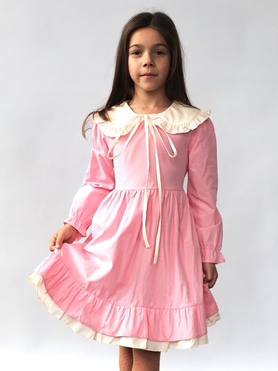 Платье для девочки нарядное БУШОН ST593, цвет розовый