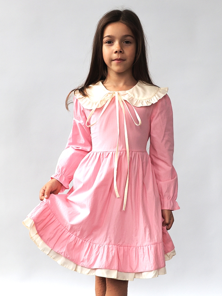 Платье для девочки нарядное БУШОН ST593, цвет розовый 