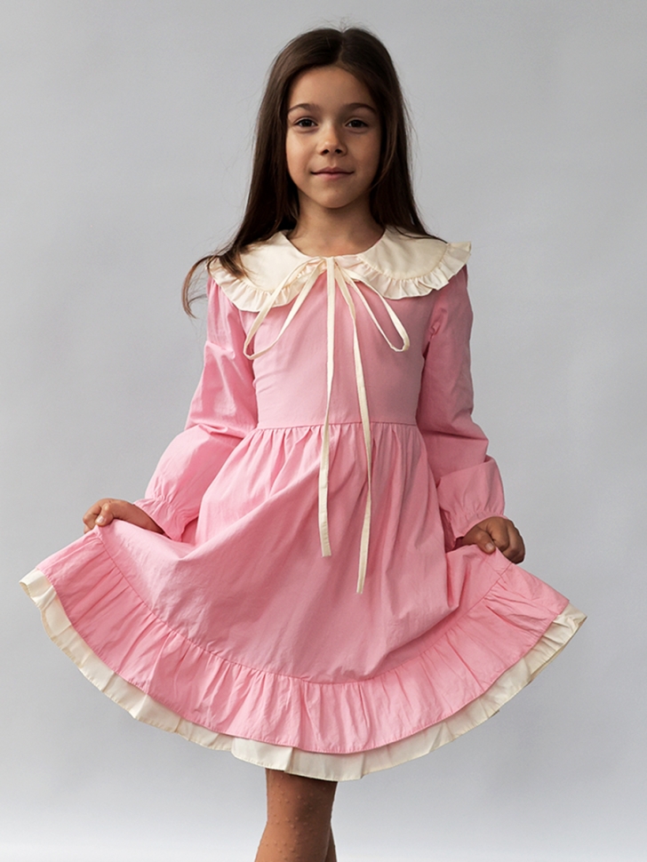 Платье для девочки нарядное БУШОН ST593, цвет розовый 