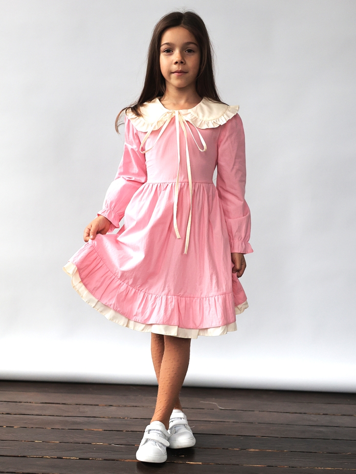 Платье для девочки нарядное БУШОН ST593, цвет розовый 