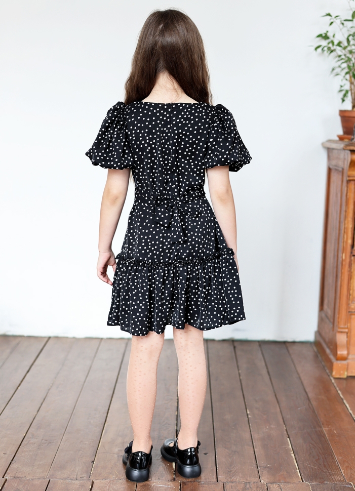 Платье для девочки нарядное БУШОН ST62, цвет черный