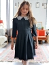 Платье для девочки школьное БУШОН SK1113, цвет черный