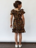 Платье для девочки вискоза БУШОН ST65, цвет черный/мультиколор