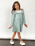 Платье для девочки нарядное БУШОН ST59, цвет серо-голубой 