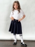Юбка для девочек школьная БУШОН, модель SK90, цвет темно-синий
