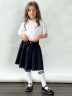 Юбка для девочек школьная БУШОН, модель SK90, цвет темно-синий