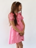 Платье для девочки вискоза БУШОН ST68, цвет розовый