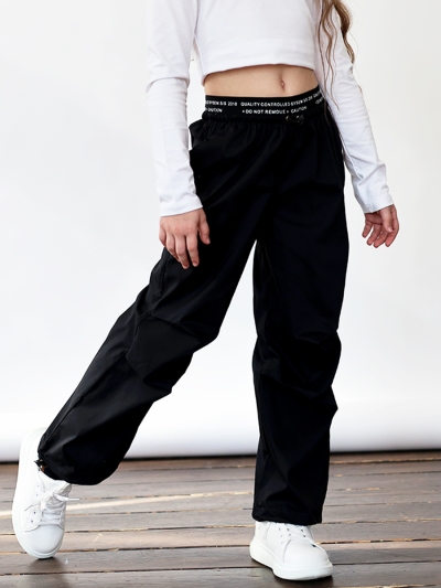 Брюки для девочек БУШОН ST114, цвет черный