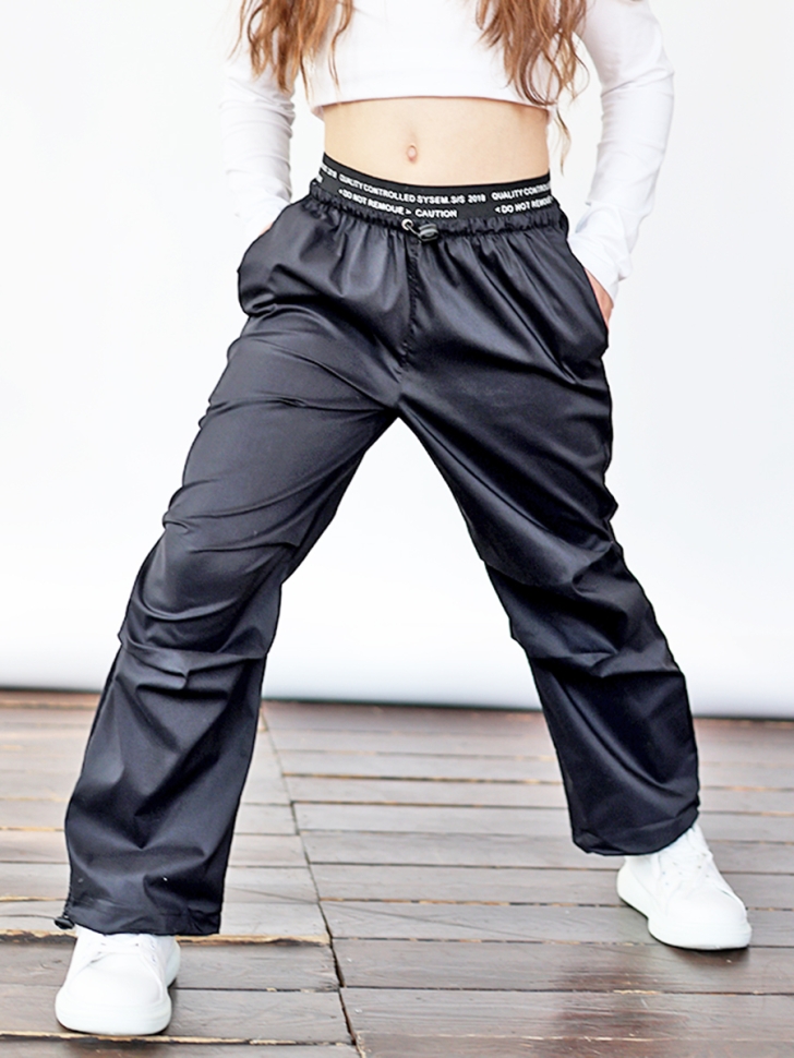 Брюки для девочек БУШОН ST114, цвет черный