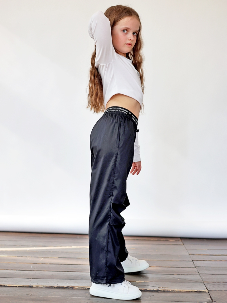 Брюки для девочек БУШОН ST114, цвет черный