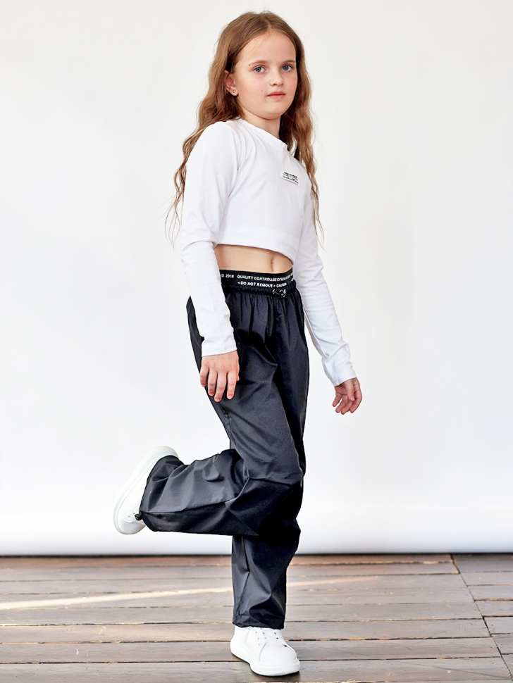 Брюки для девочек БУШОН ST114, цвет черный