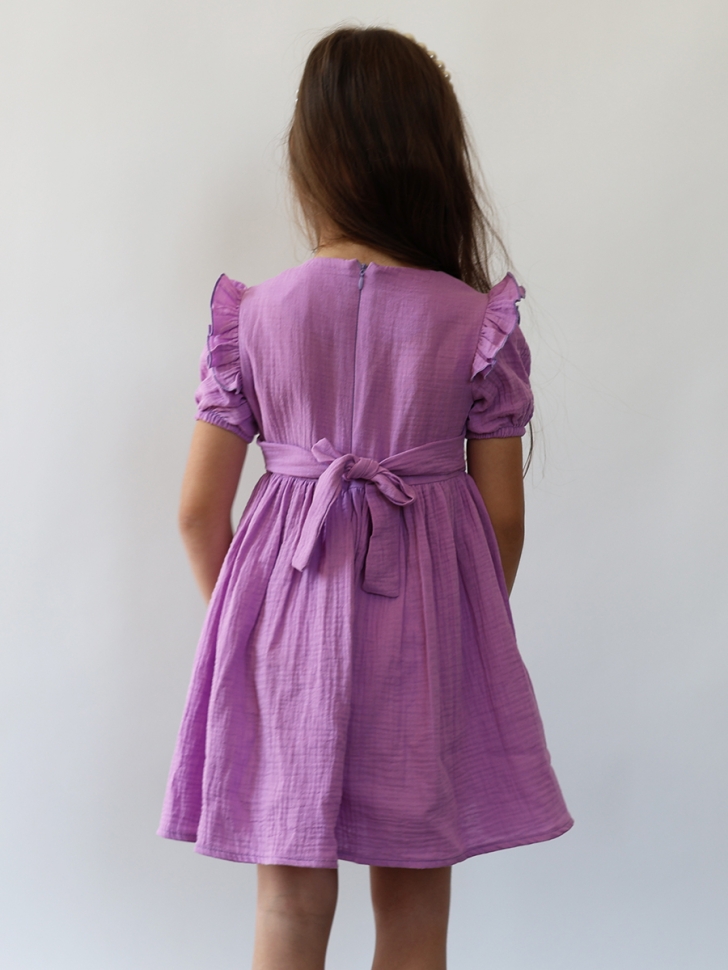 Платье для девочки вискоза БУШОН ST68, цвет сиреневый