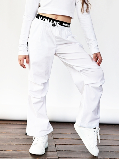 Брюки для девочек БУШОН ST114, цвет белый