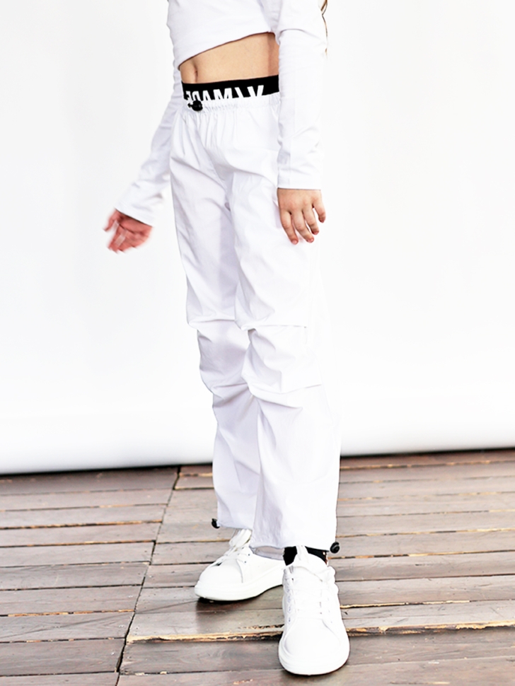 Брюки для девочек БУШОН ST114, цвет белый