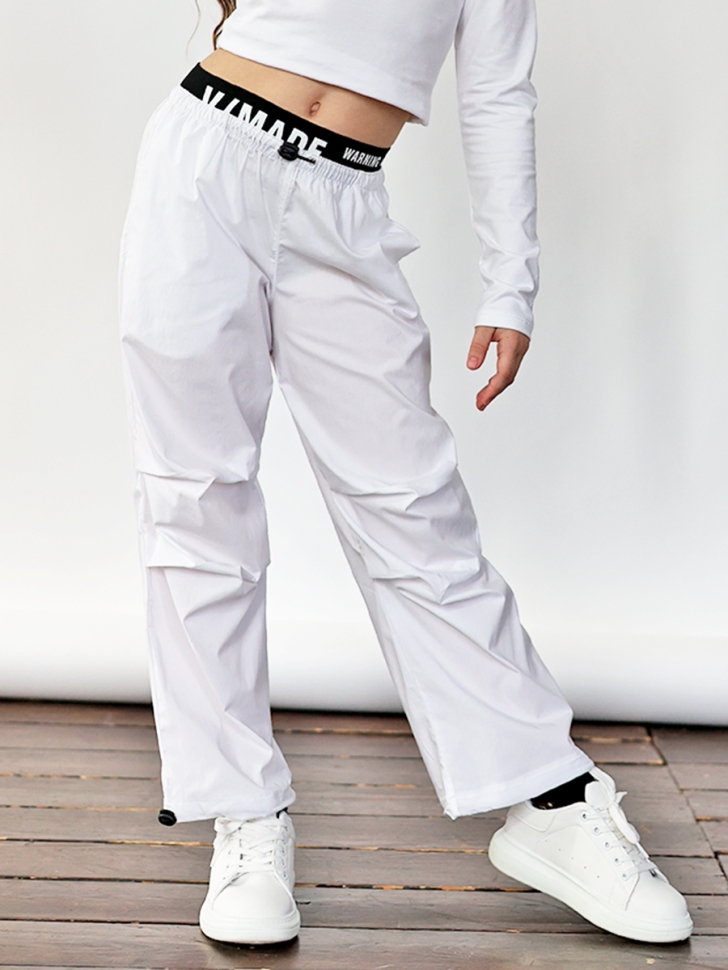 Брюки для девочек БУШОН ST114, цвет белый