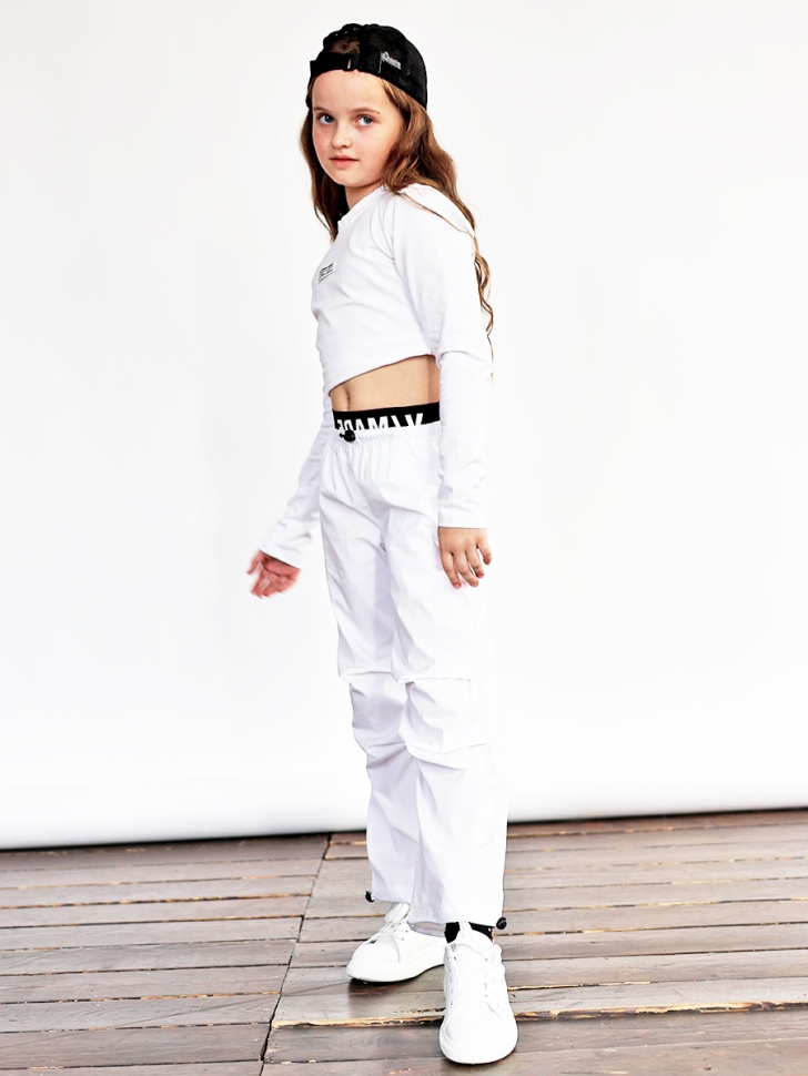 Брюки для девочек БУШОН ST114, цвет белый