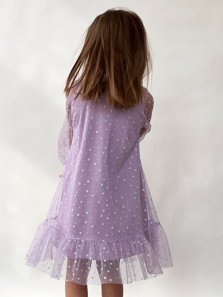 Платье для девочки нарядное БУШОН ST53, цвет сиреневый 