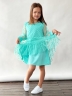 Платье для девочки нарядное БУШОН ST53, цвет изумрудный 