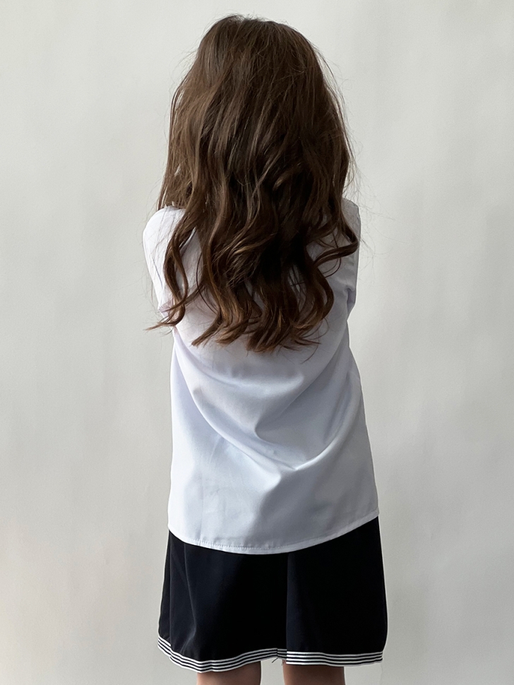 Блузка для девочек школьная БУШОН, модель SK50, цвет белый