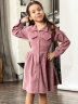 Платье для девочки школьное БУШОН ST73, цвет темно-розовый 