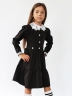 Платье для девочки школьное БУШОН SK12, цвет черный