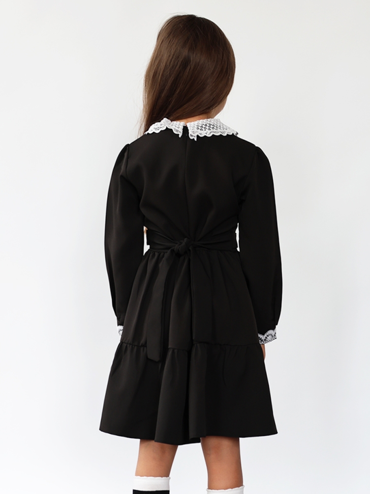 Платье для девочки школьное БУШОН SK12, цвет черный