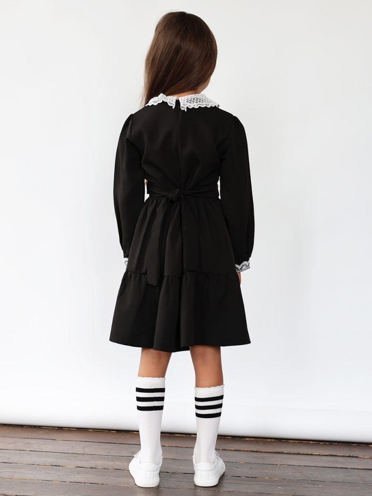 Платье для девочки школьное БУШОН SK12, цвет черный