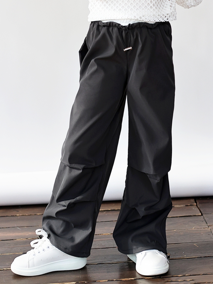 Комплект блузка сетка и брюки для девочек БУШОН ST115, цвет серый