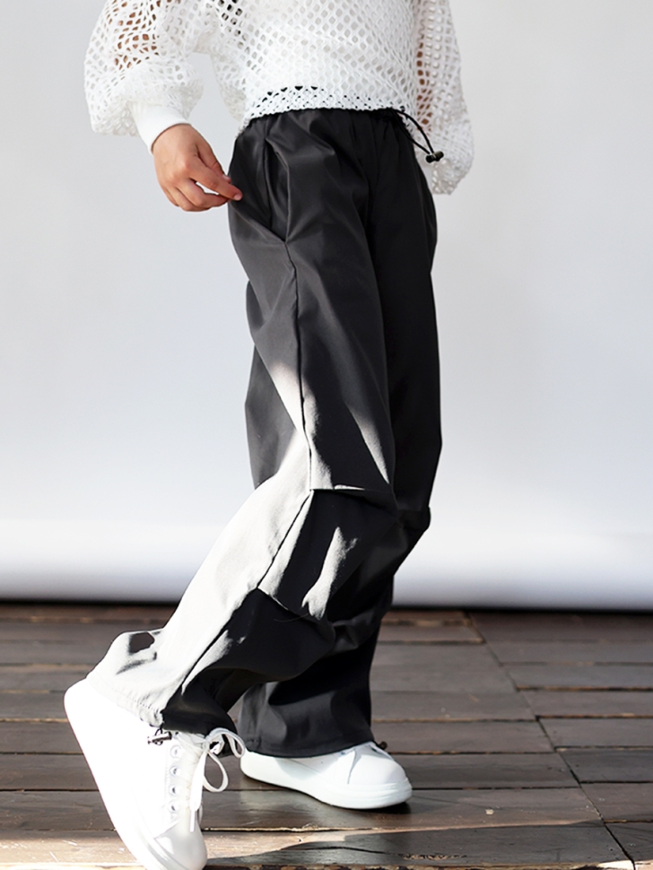 Комплект блузка сетка и брюки для девочек БУШОН ST115, цвет серый