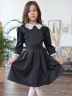 Платье для девочки школьное БУШОН SK11, цвет графит