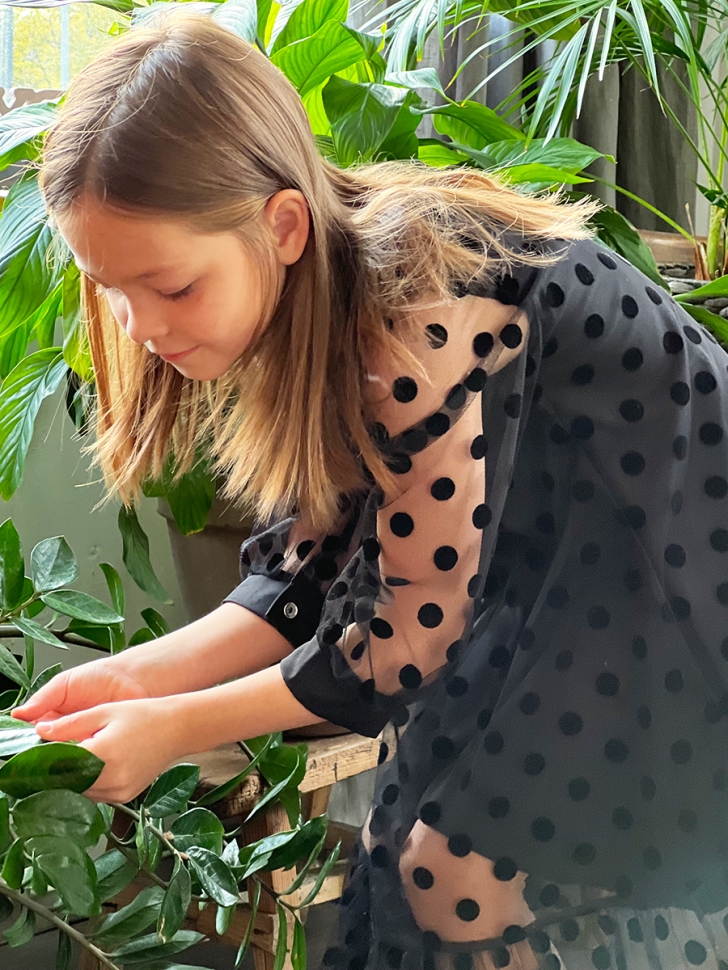 Платье для девочки нарядное БУШОН ST53, цвет черный