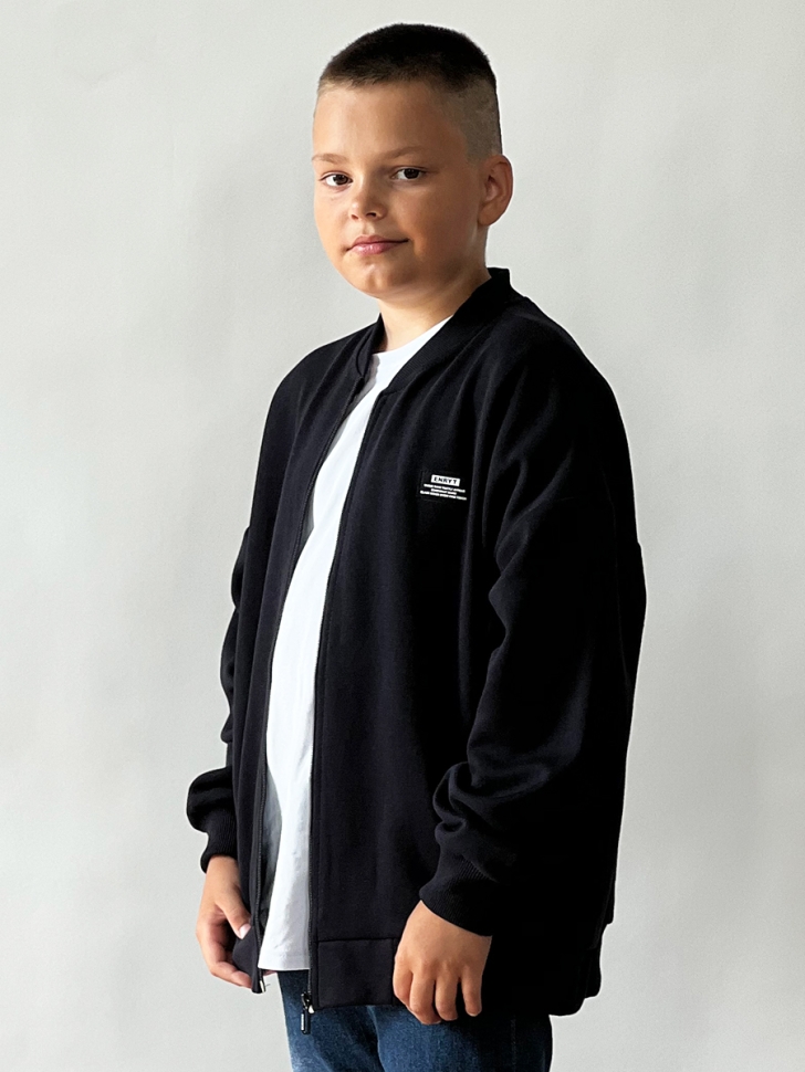 Бомбер для мальчиков БУШОН SK75, цвет черный