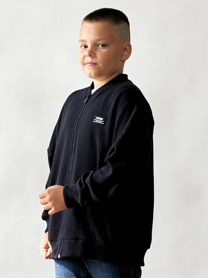 Бомбер для мальчиков БУШОН SK75, цвет черный