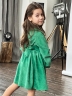Платье для девочки школьное БУШОН ST73, цвет зеленый 
