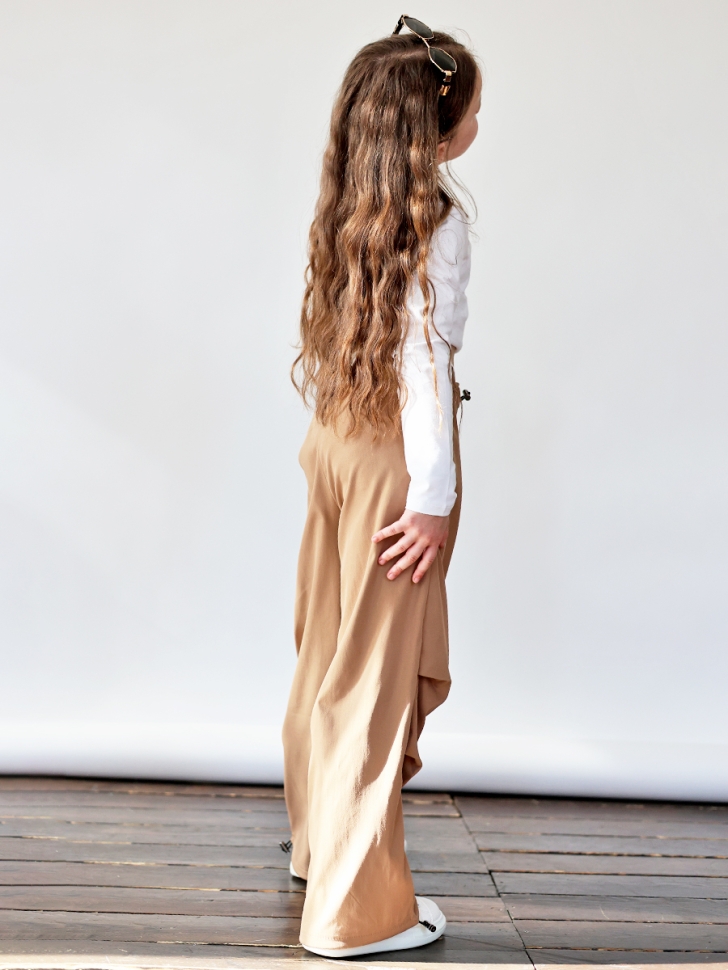 Брюки для девочек БУШОН ST115, цвет коричневый