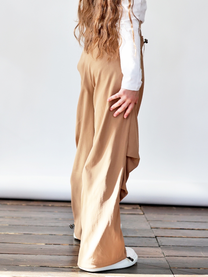 Брюки для девочек БУШОН ST115, цвет коричневый